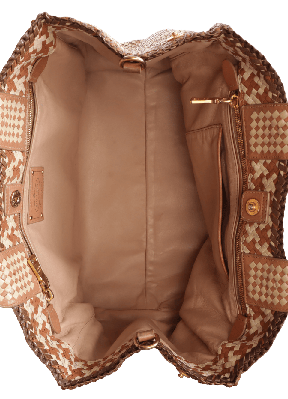 SMALL MADRAS CONVERTIBLE WOVEN BAG