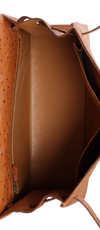 VINTAGE OSTRICH KELLY SELLIER 32