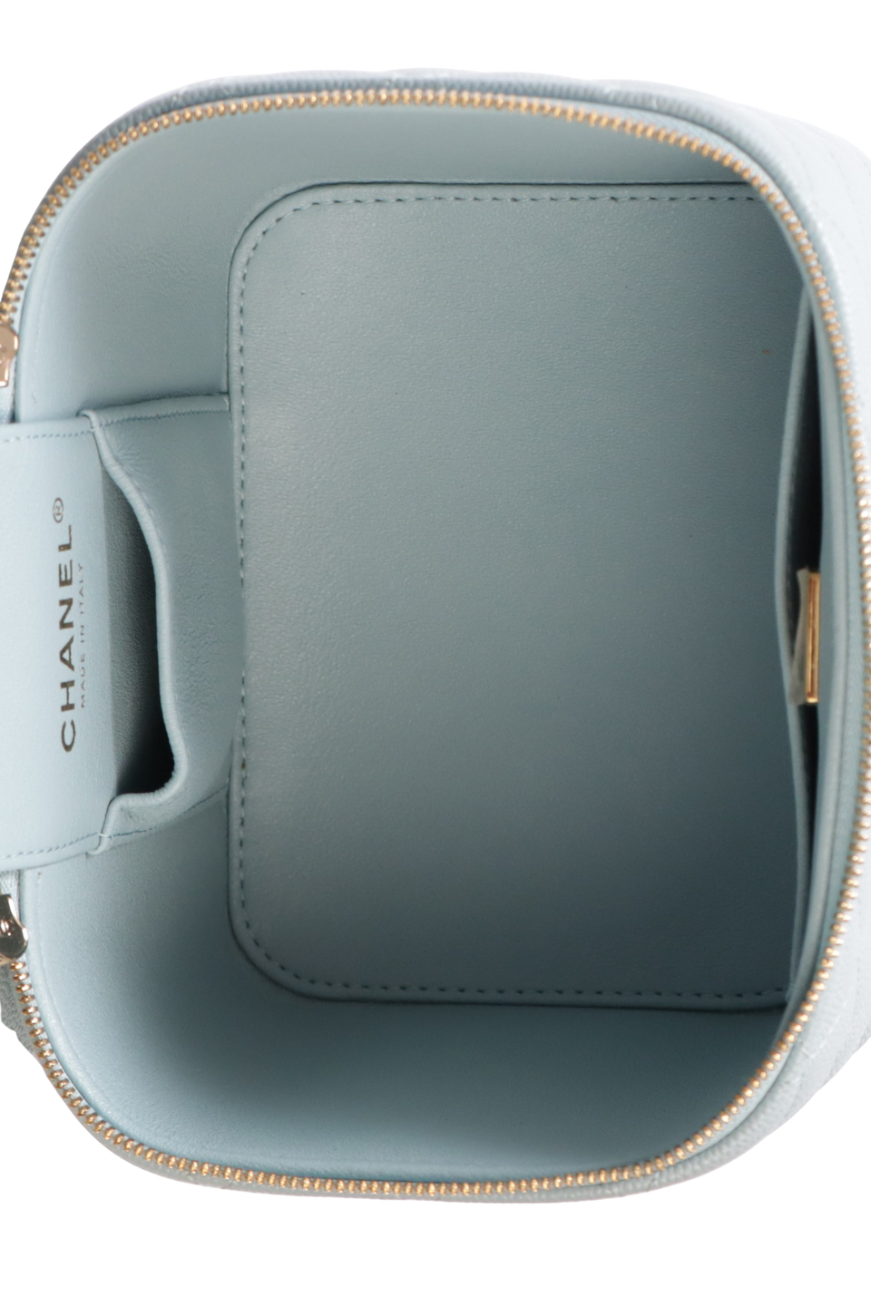 IRIDESCENT SMALL TOP HANDLE VANITY CASE