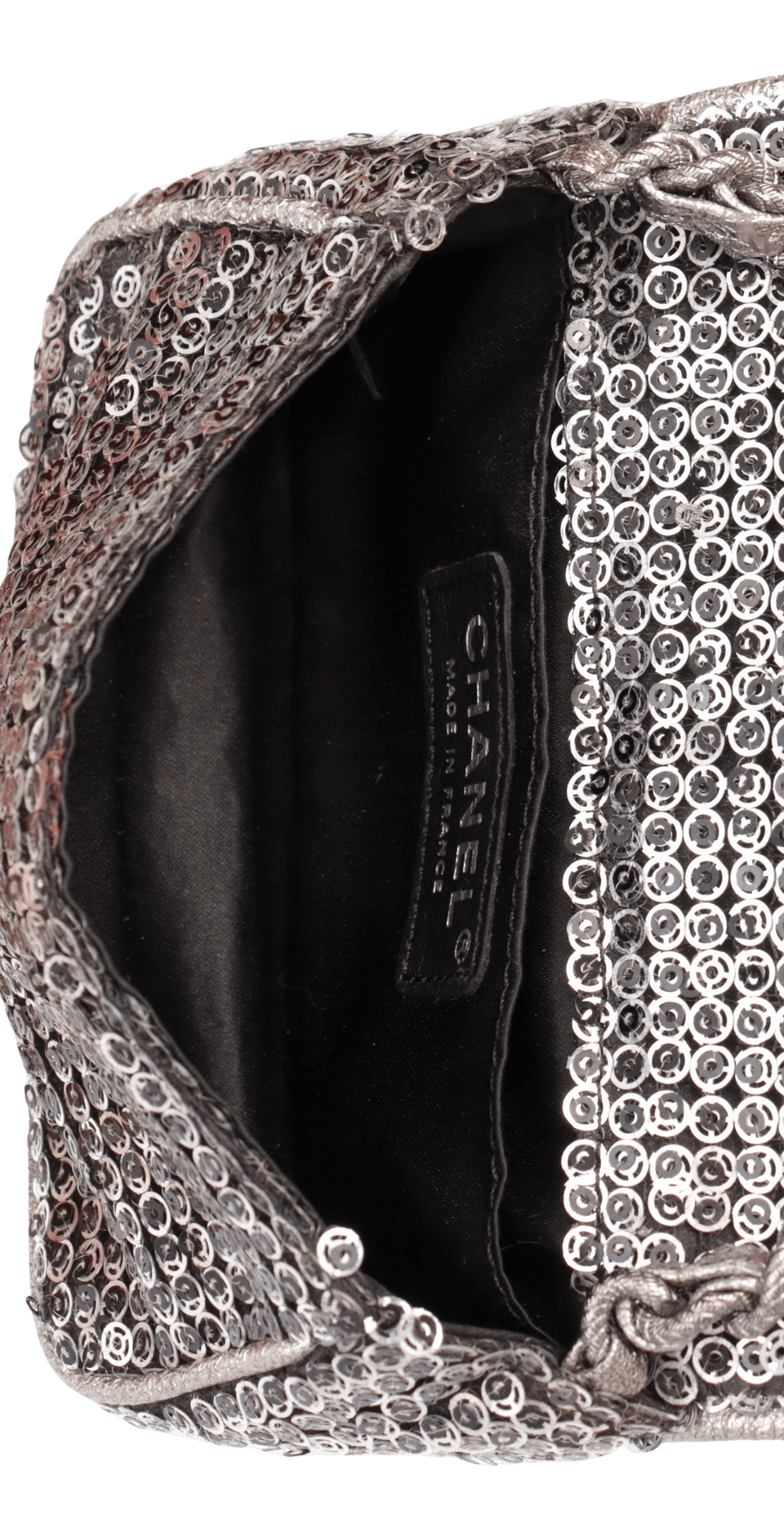 MINI SEQUIN FLAP BAG