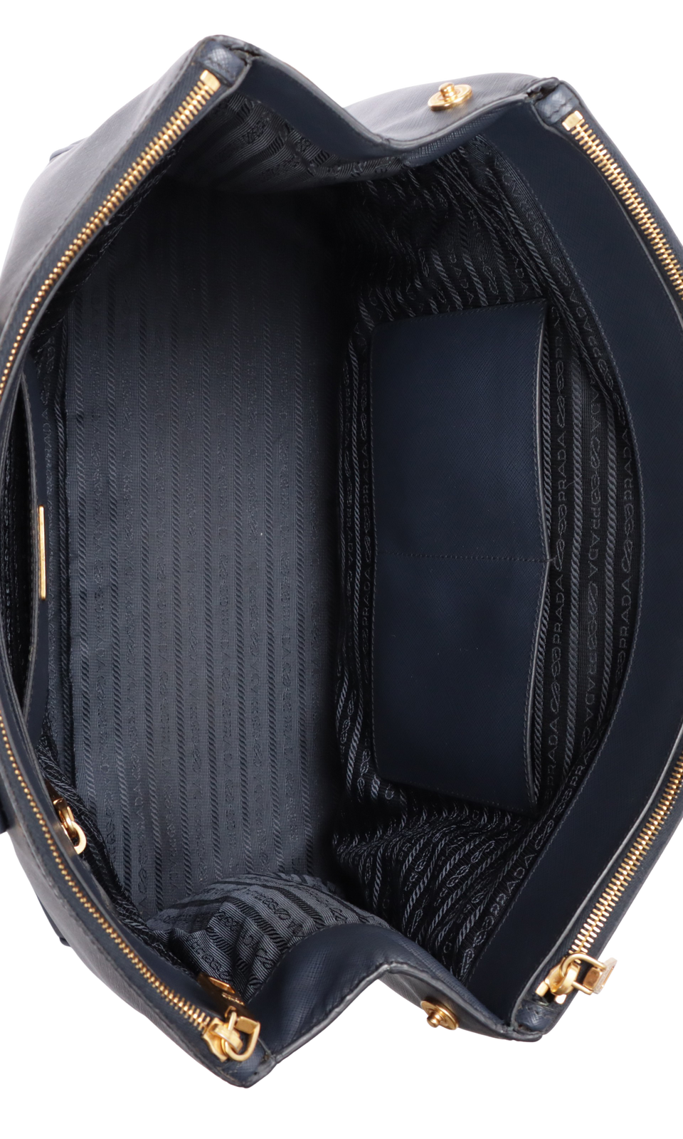 LARGE SAFFIANO LUX DOUBLE ZIP GALLERIA