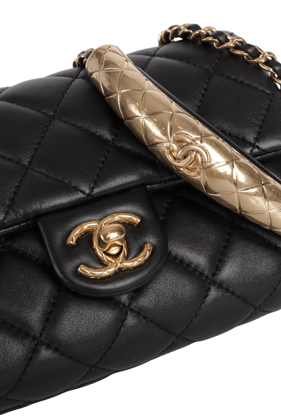 CC QUILTED MINI FLAP BAG