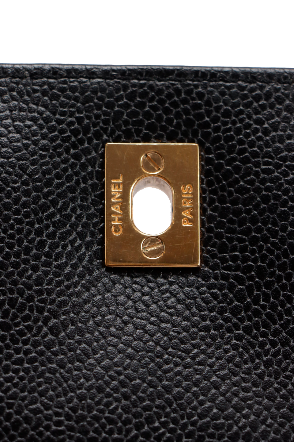 VINTAGE KELLY FLAP BAG CAVIAR