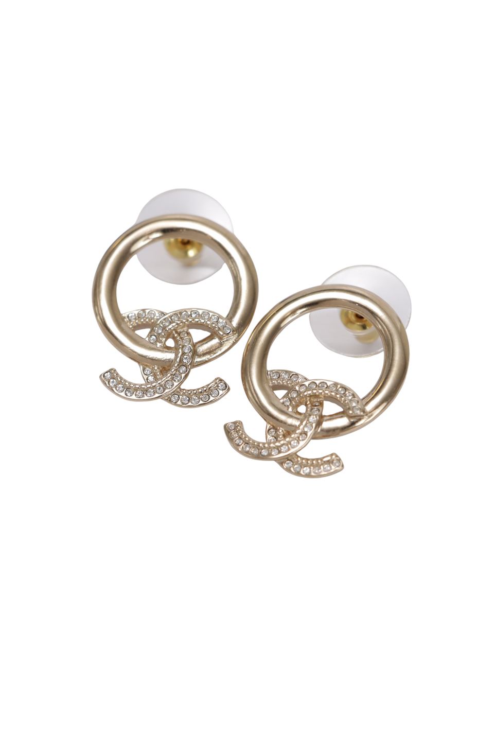 CC DROP HOOP EARRINGS