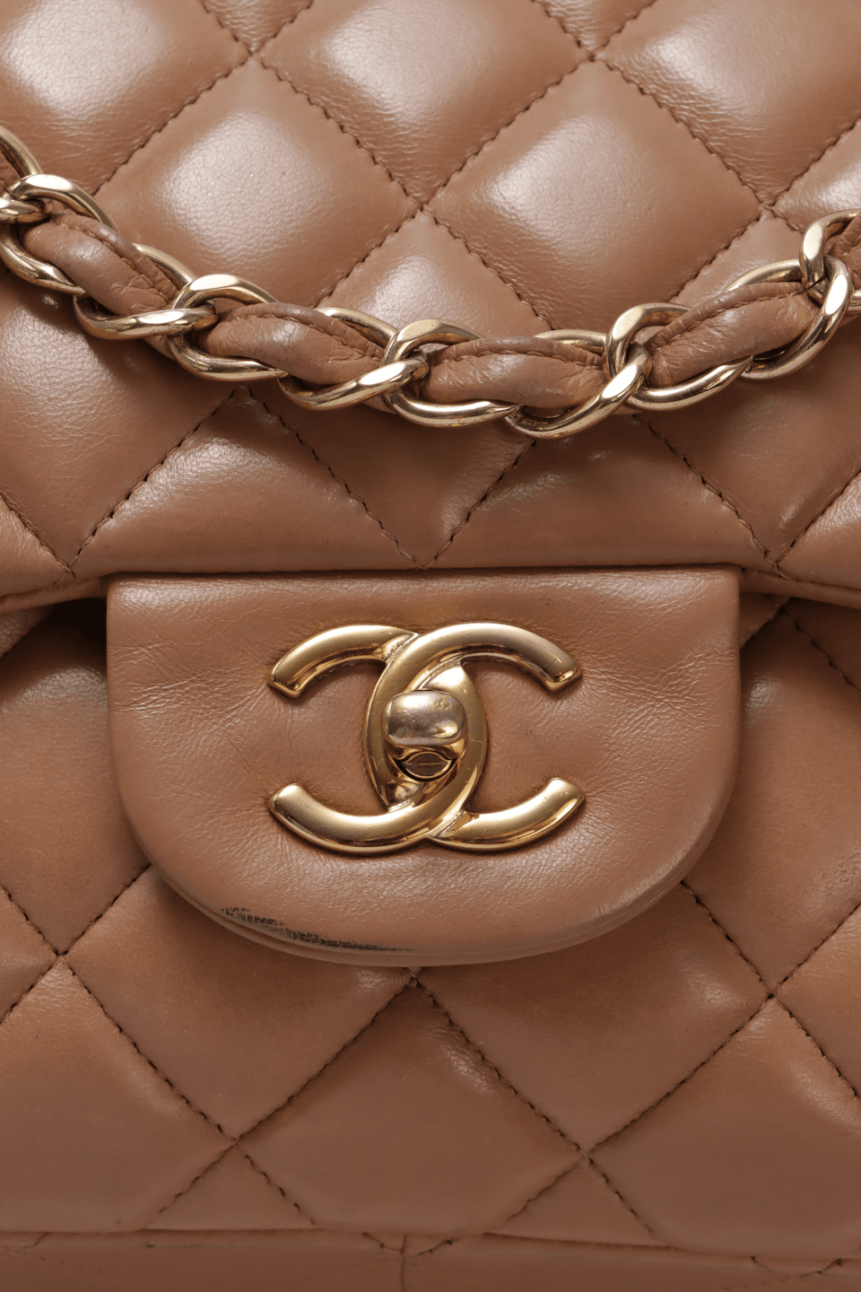 JUMBO CLASSIC DOUBLE FLAP LAMBSKIN