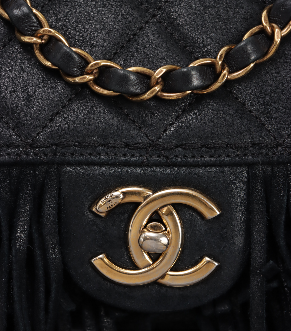 PARIS DALLAS FRINGE FLAP BAG