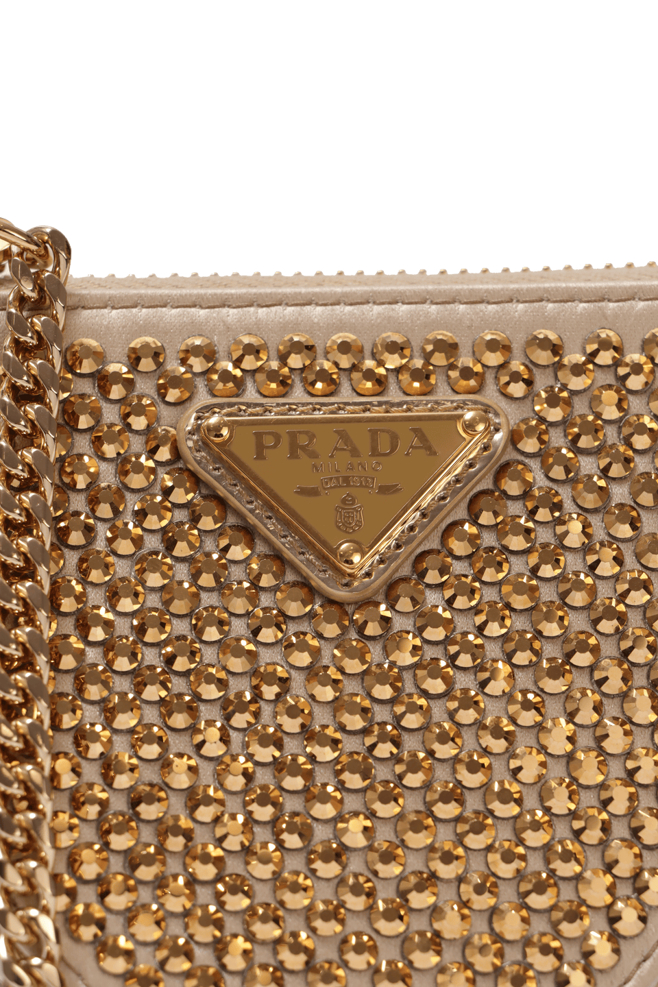 CRYSTAL MINI TRIANGLE POUCH