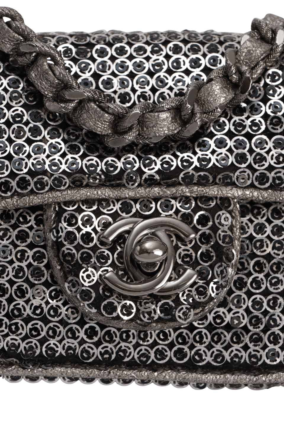 MINI SEQUIN FLAP BAG