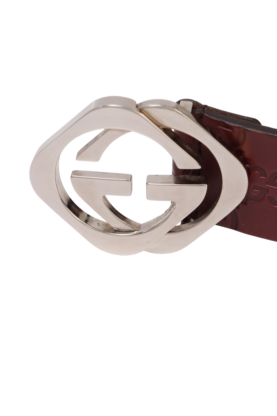 GUCCISSIMA INTERLOCKING G BELT 95