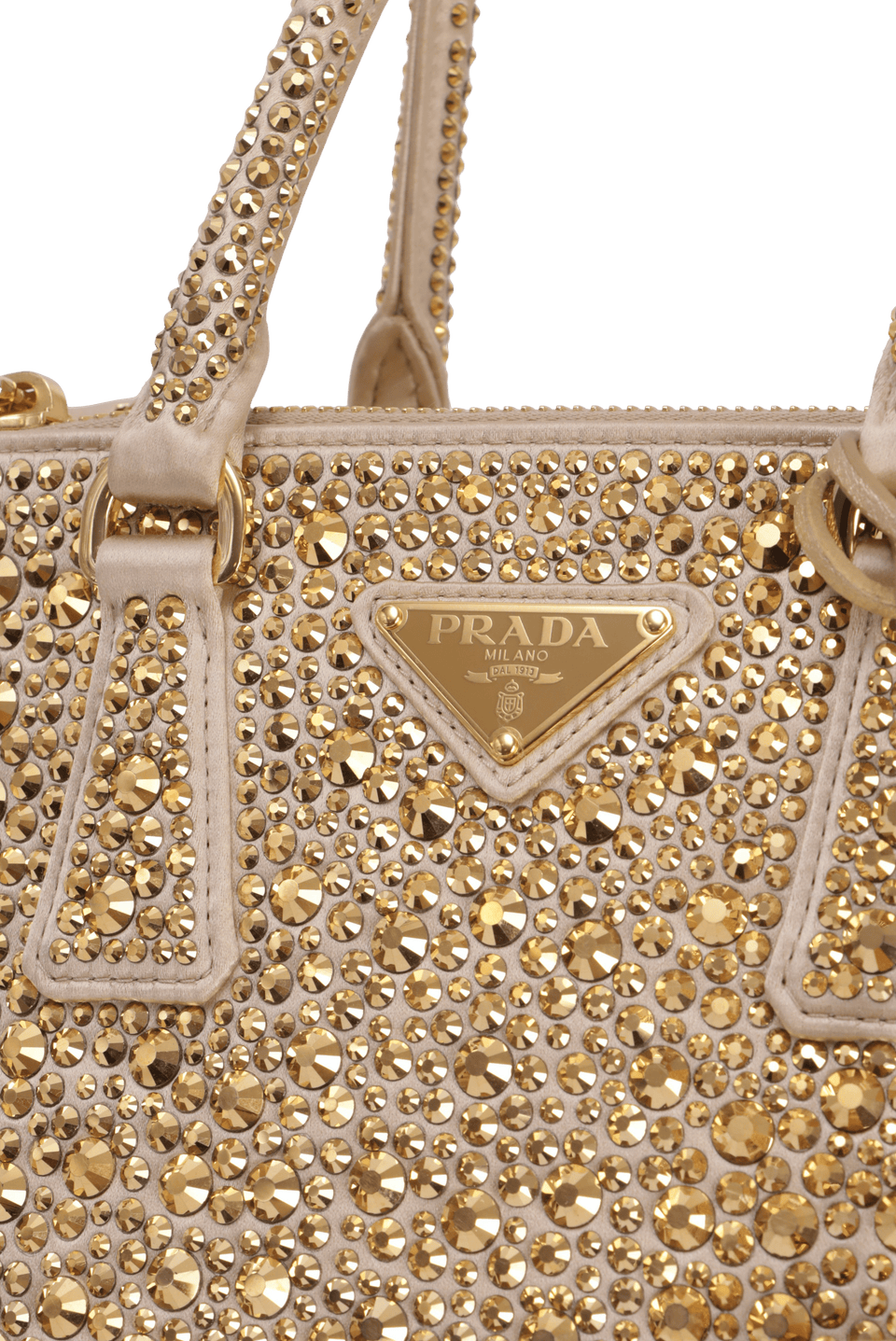 MINI CRYSTAL GALLERIA DOUBLE ZIP TOTE