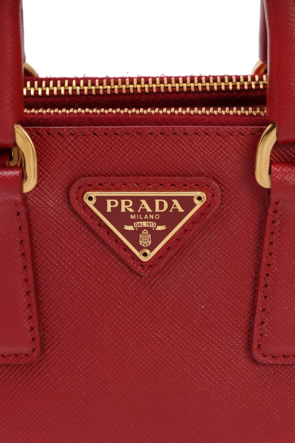 MINI SAFFIANO LUX DOUBLE ZIP GALLERIA