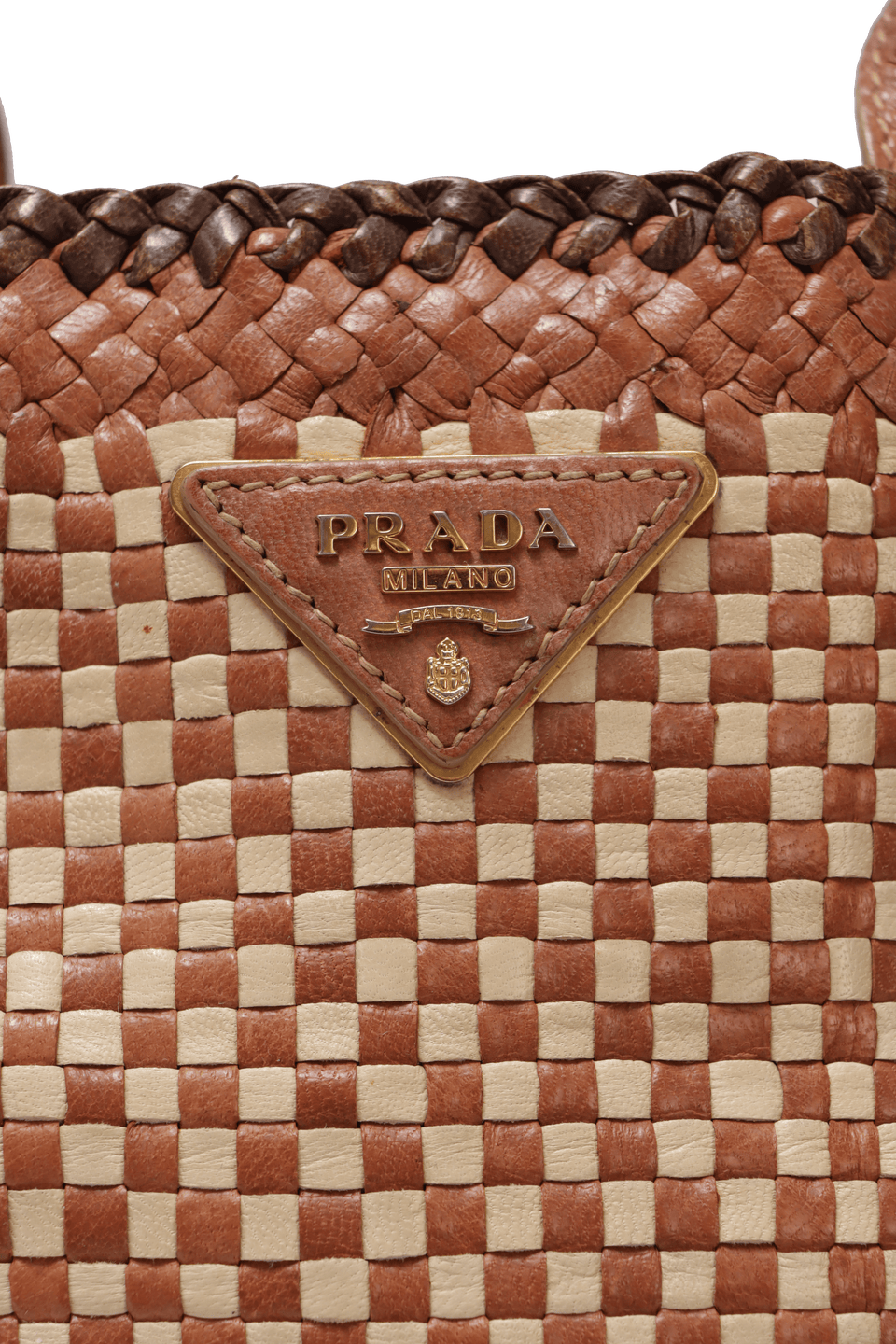 SMALL MADRAS CONVERTIBLE WOVEN BAG