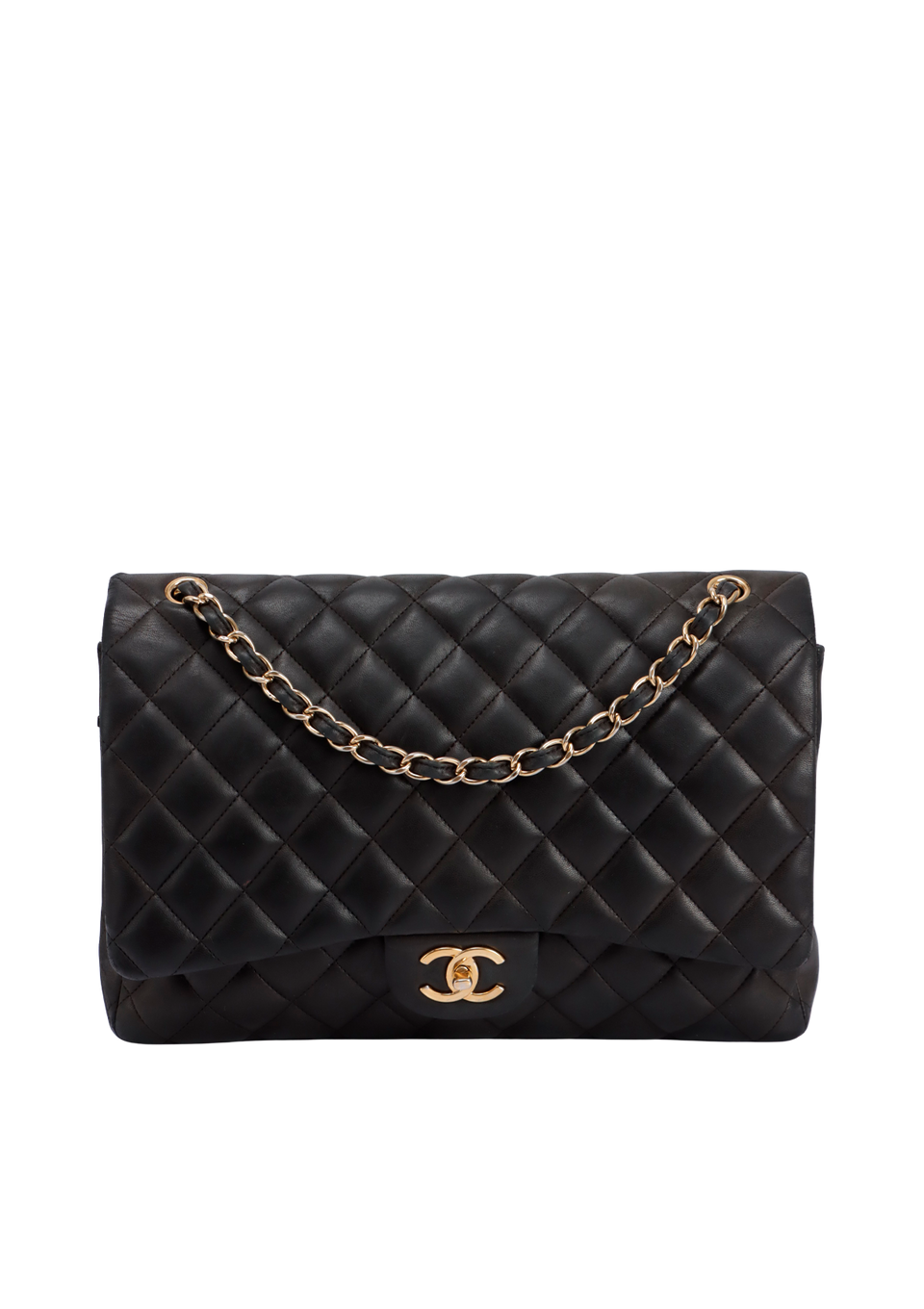 MAXI CLASSIC DOUBLE FLAP LAMBSKIN