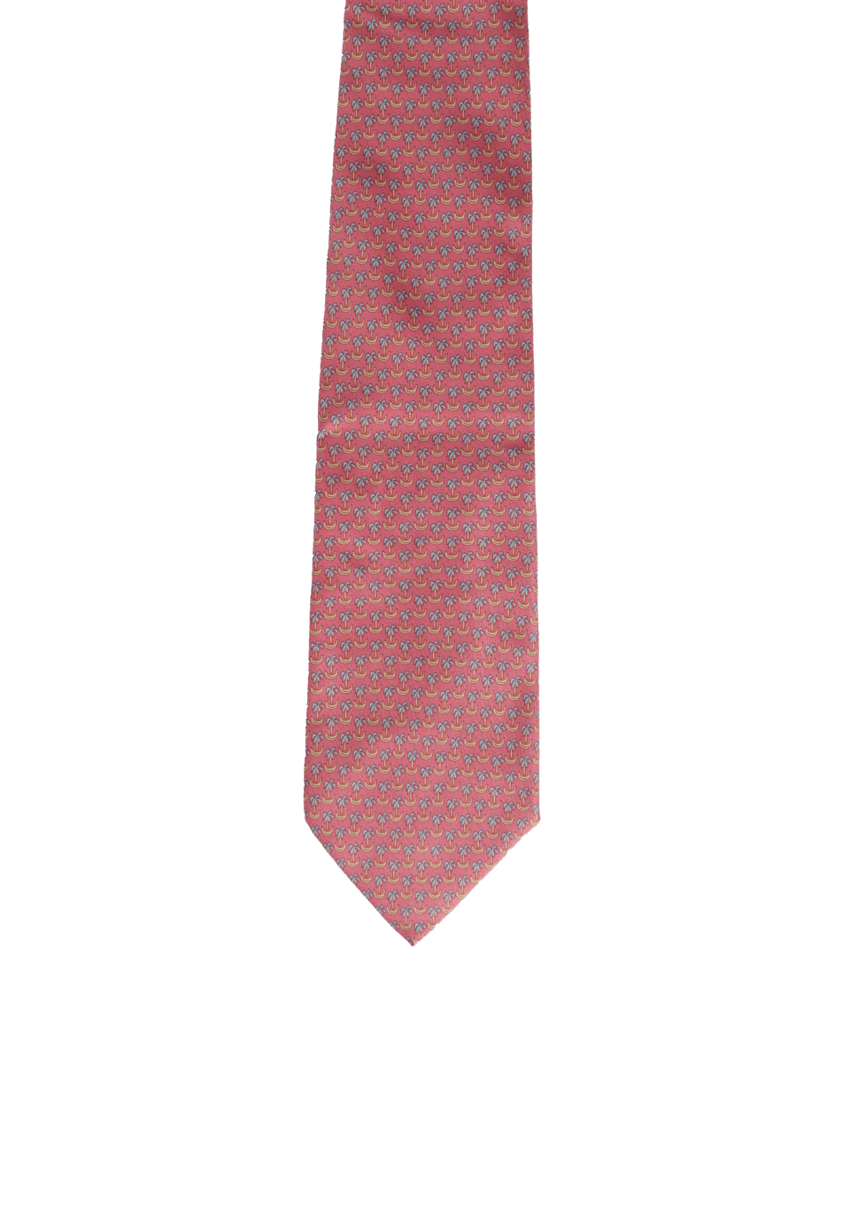 GRAVATA SALVATORE FERRAGAMO PRINT SILK TIE ROSA ORIGINAL