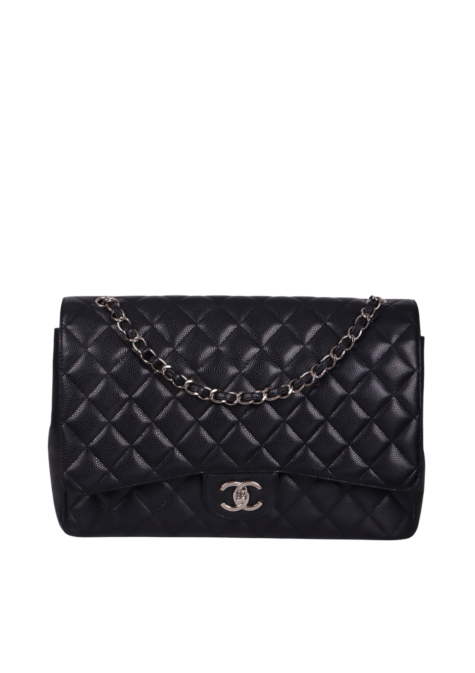 MAXI CLASSIC DOUBLE FLAP CAVIAR