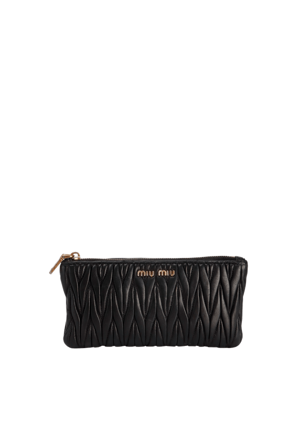 MATELASSÉ ZIP WALLET