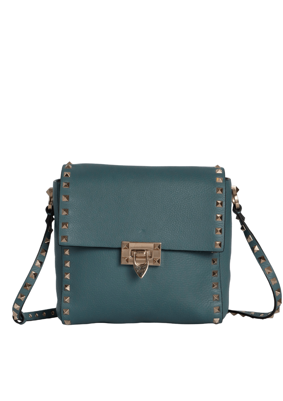 ROCKSTUD FLIP LOCK FLAP MESSENGER BAG