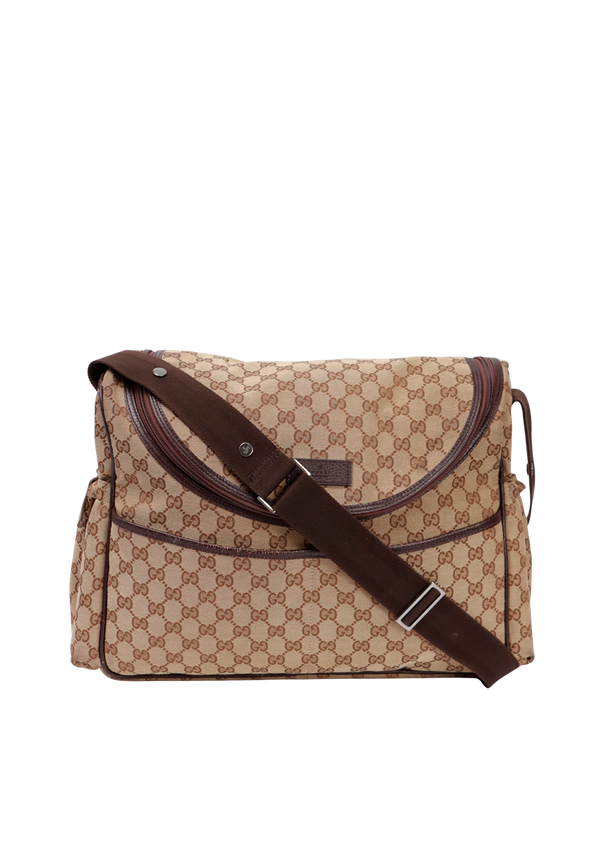 GG CANVAS DIAPER BAG