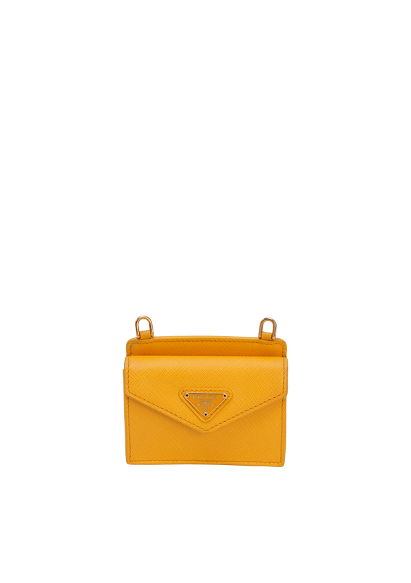 SAFFIANO LUX MINI WALLET ON STRAP