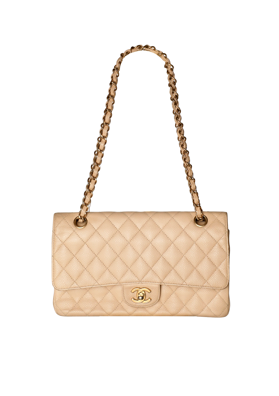 MEDIUM CLASSIC DOUBLE FLAP CAVIAR