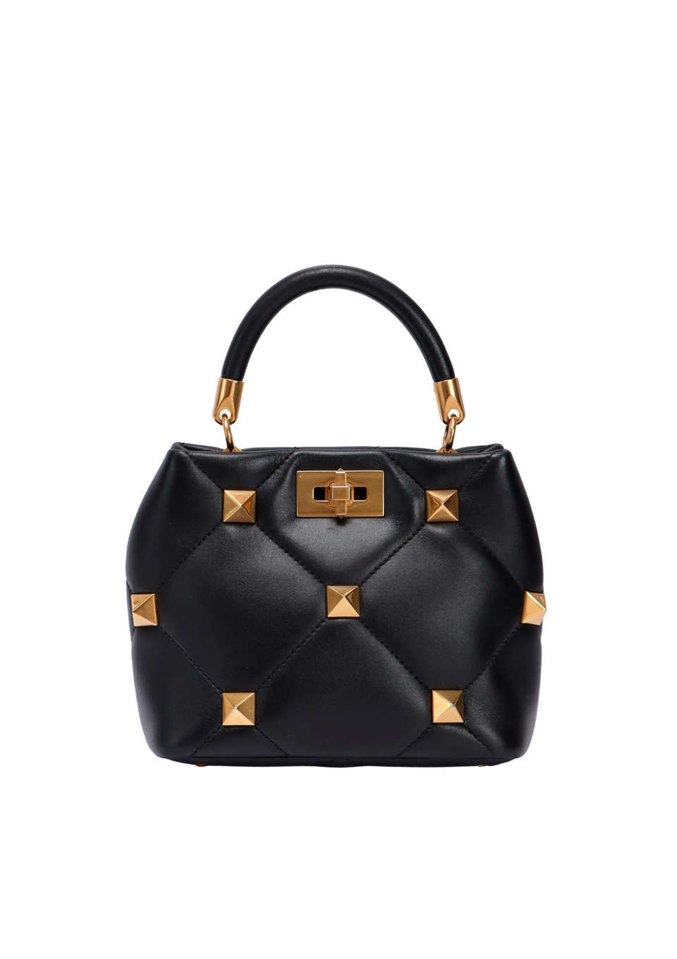 ROMAN STUD TOP HANDLE BAG