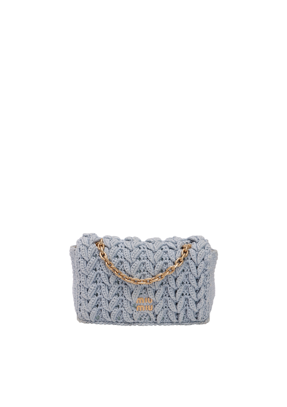 COTTON CABLE-KNIT MINI BAG