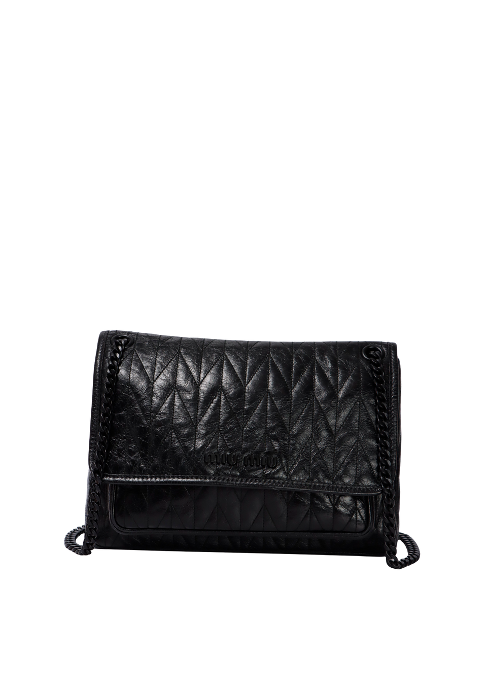 LEATHER FLAP BAG