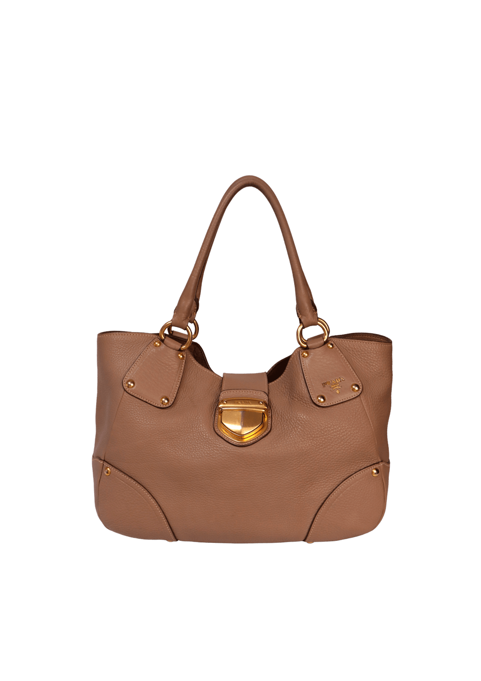 VITELLO DAINO PUSHLOCK TOTE