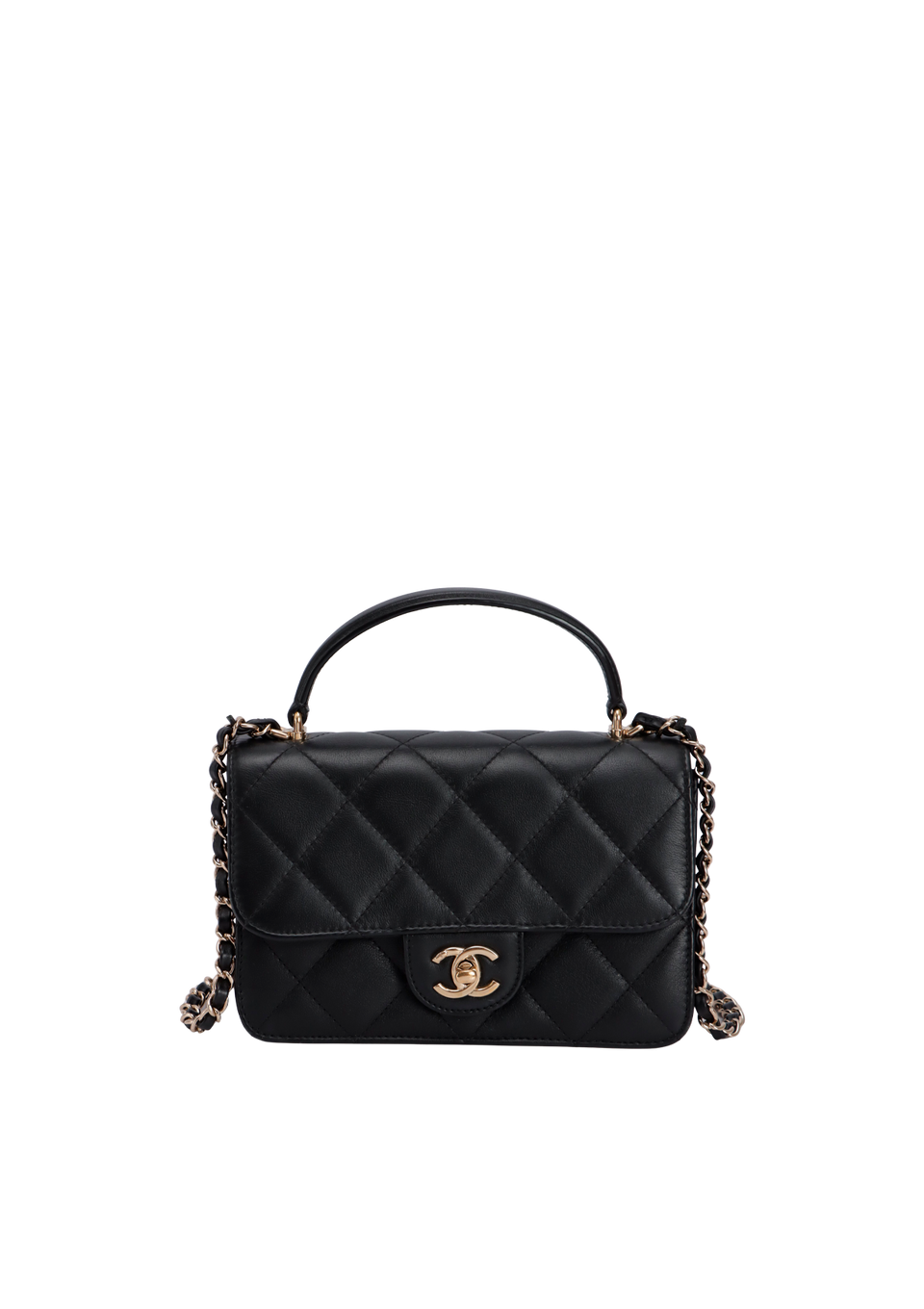 MINI TRENDY CC FLAP BAG LAMBSKIN