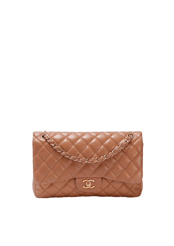 JUMBO CLASSIC DOUBLE FLAP LAMBSKIN