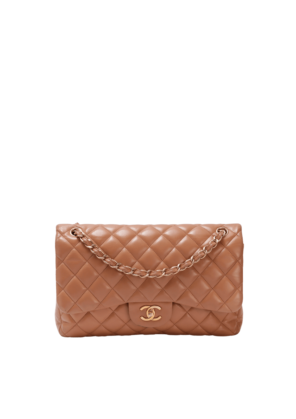 JUMBO CLASSIC DOUBLE FLAP LAMBSKIN