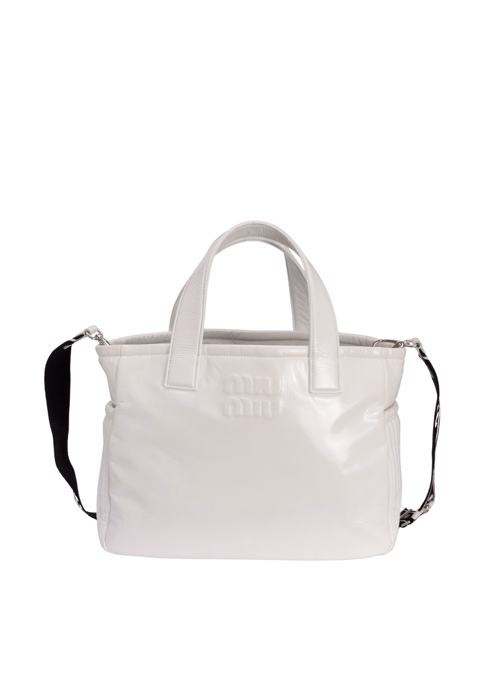 PATENT LEATHER HANDLE BAG