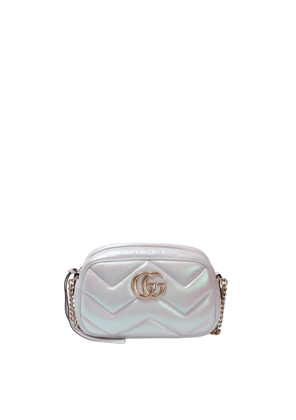 IRIDESCENT GG MARMONT SMALL CHAIN BAG