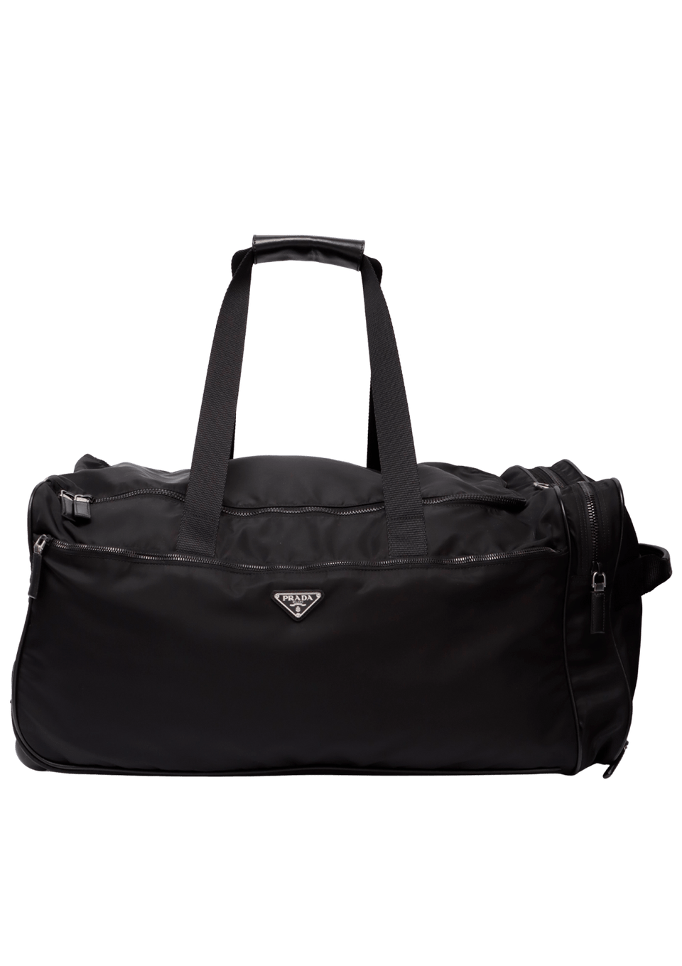 SAFFIANO LUX TRIMMED TESSUTO BOSTON BAG