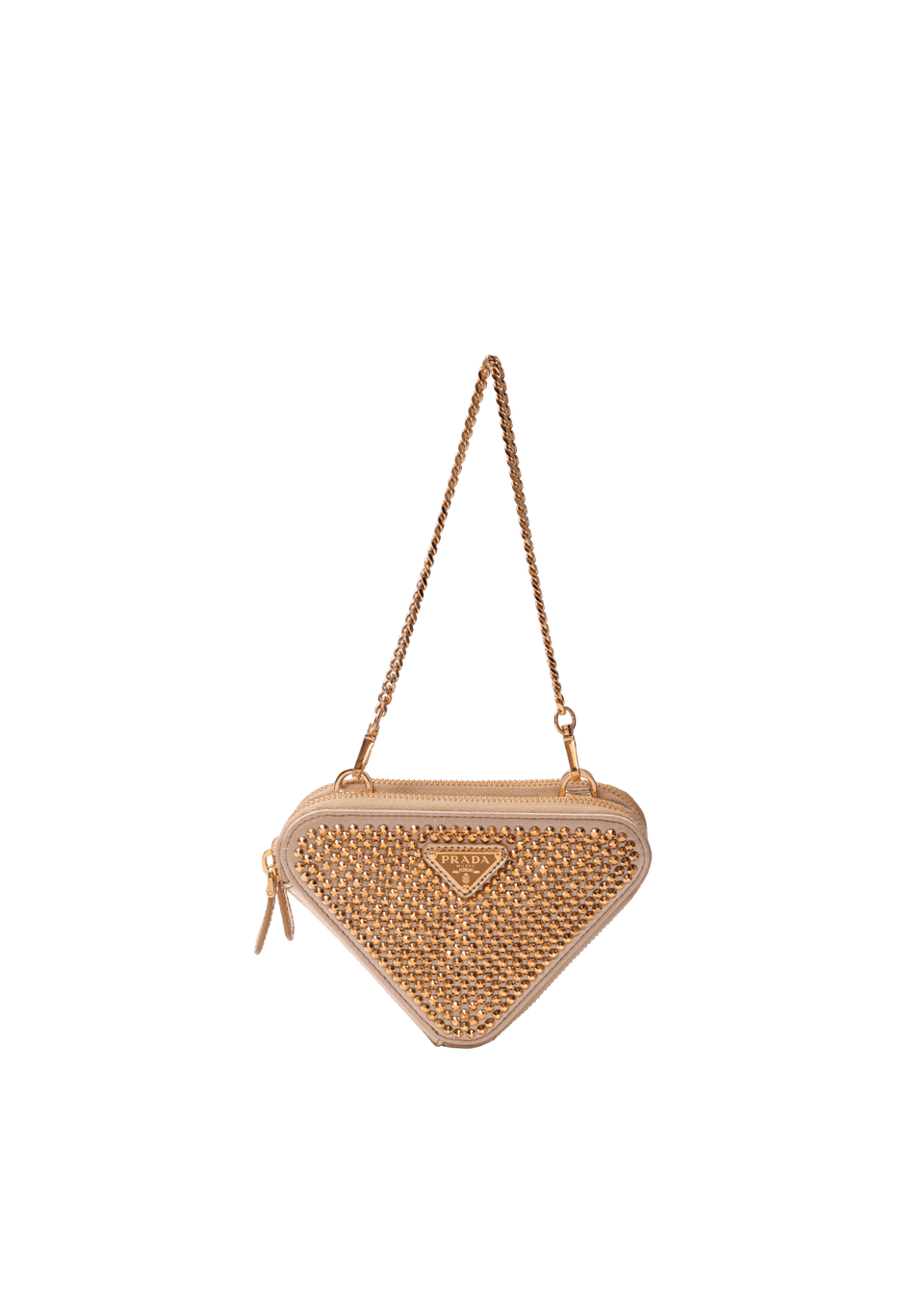 CRYSTAL MINI TRIANGLE POUCH