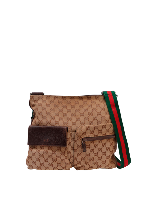 GG CANVAS MESSENGER BAG