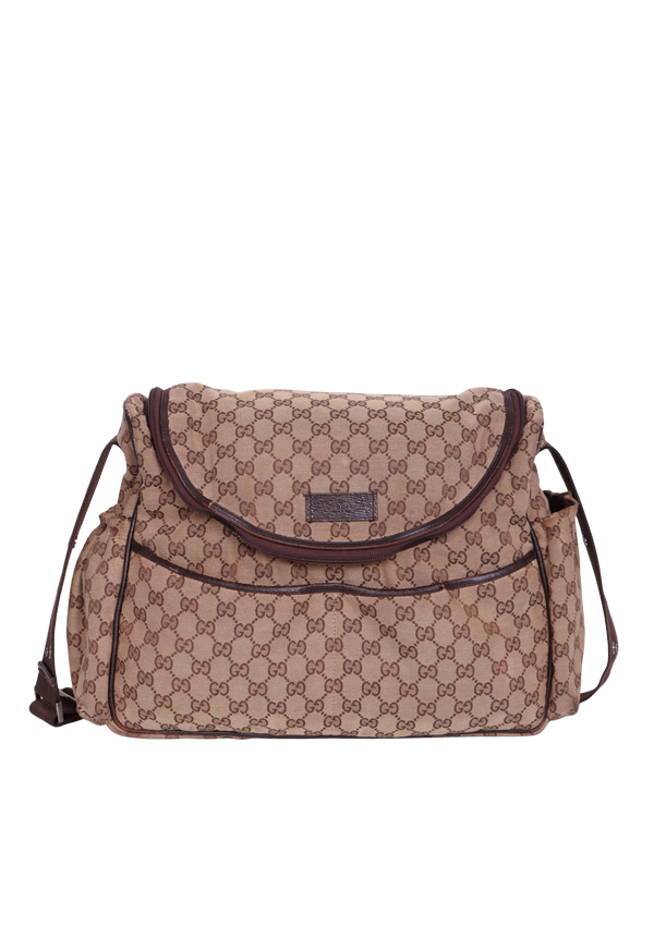 GG CANVAS DIAPER BAG