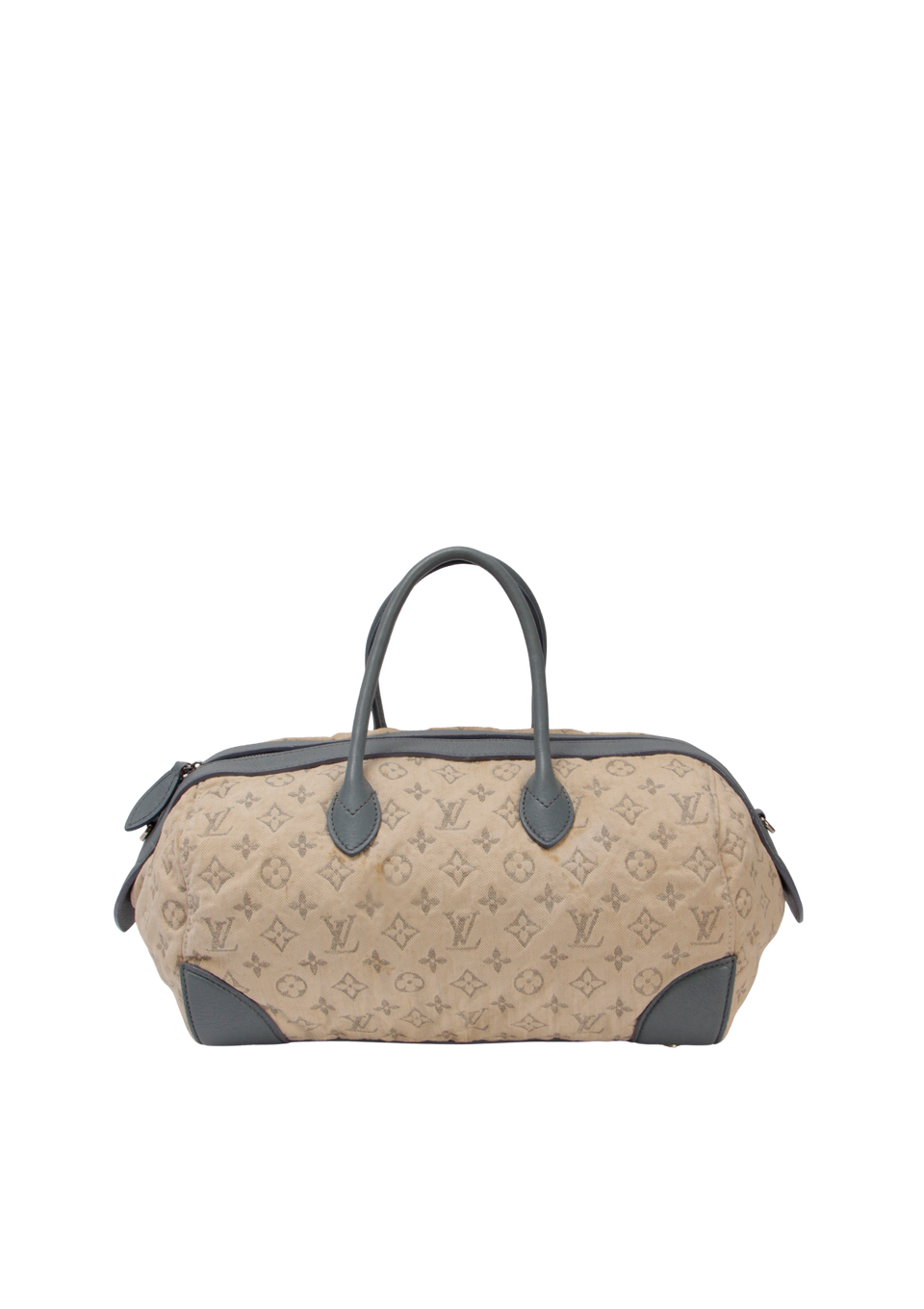 MONOGRAM DENIM SPEEDY ROUND GM