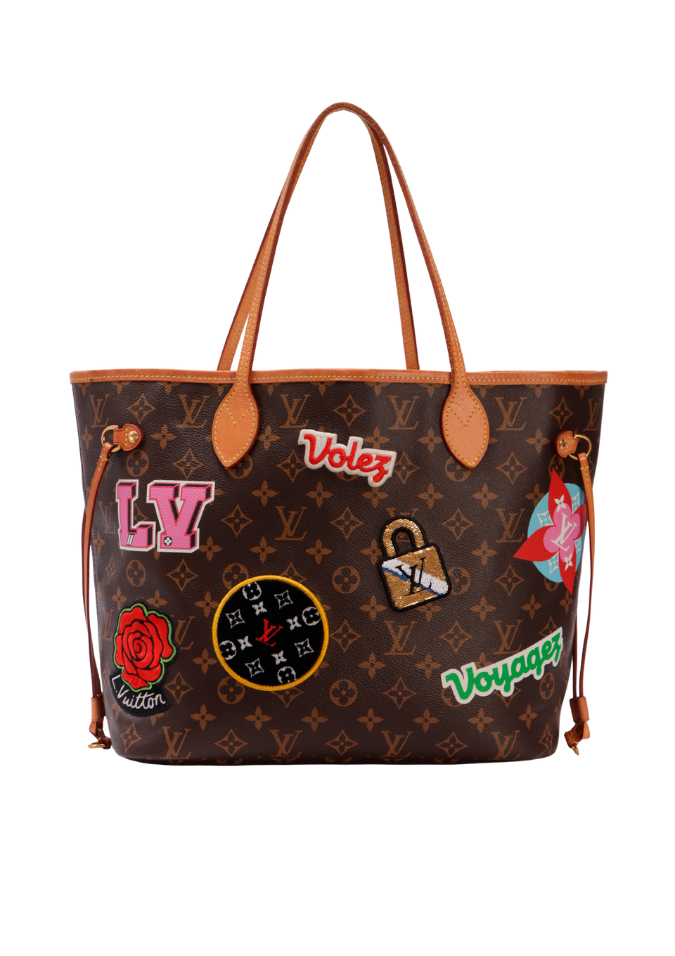 MONOGRAM PATCHES NEVERFULL MM