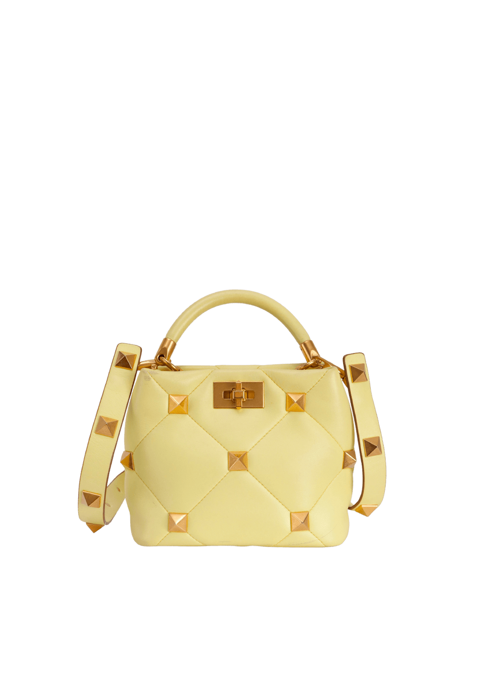 ROMAN STUD TOP HANDLE BAG