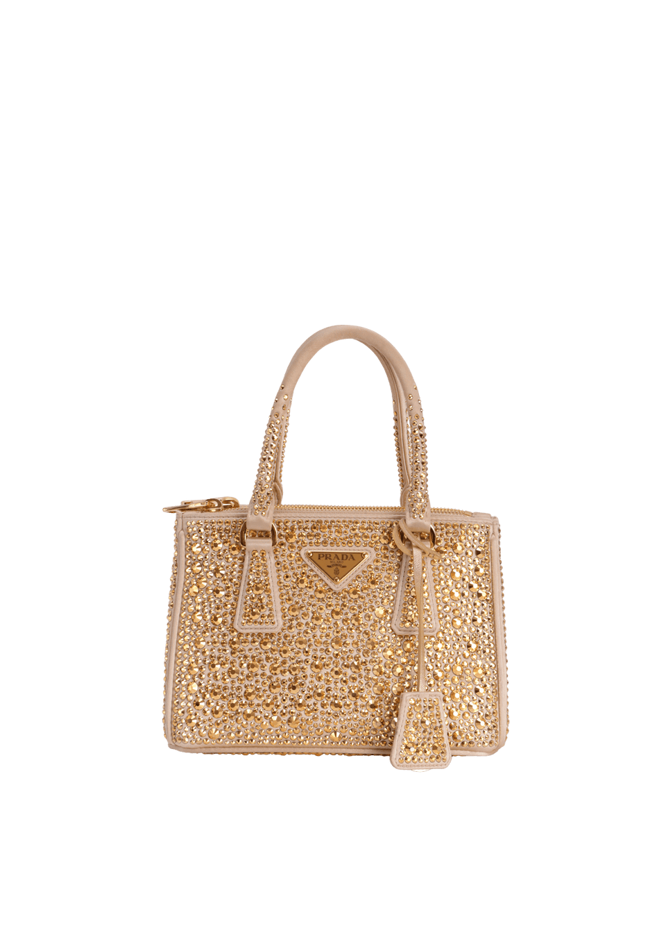 MINI CRYSTAL GALLERIA DOUBLE ZIP TOTE
