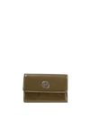 PATENT LEATHER FLAP WALLET