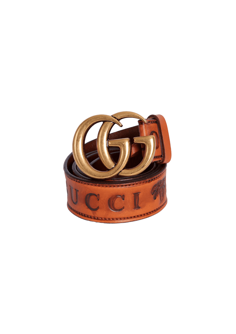 GUCCI DOUBLE G LOGO BELT 85