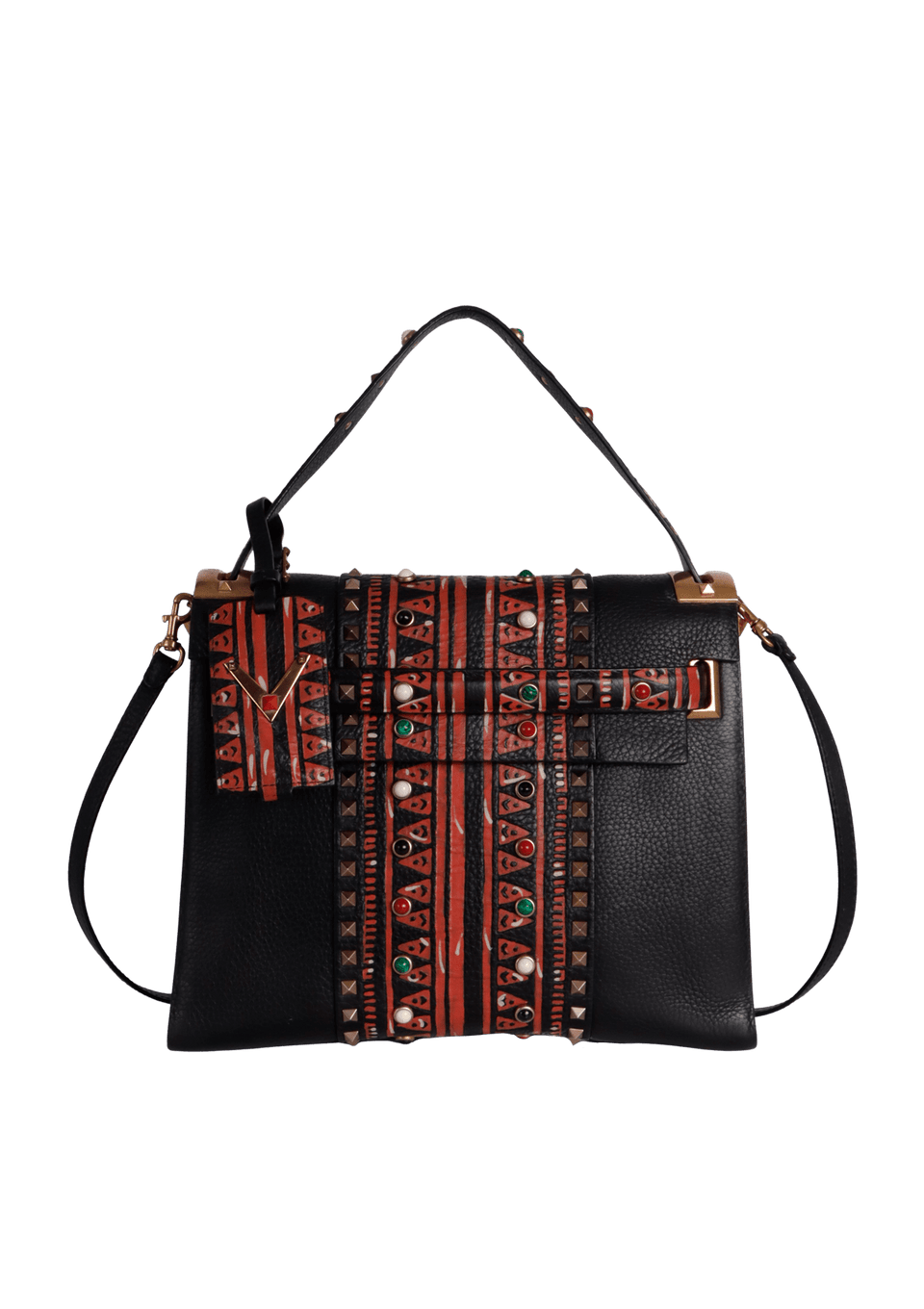 MY ROCKSTUD ROLLING TOP HANDLE BAG