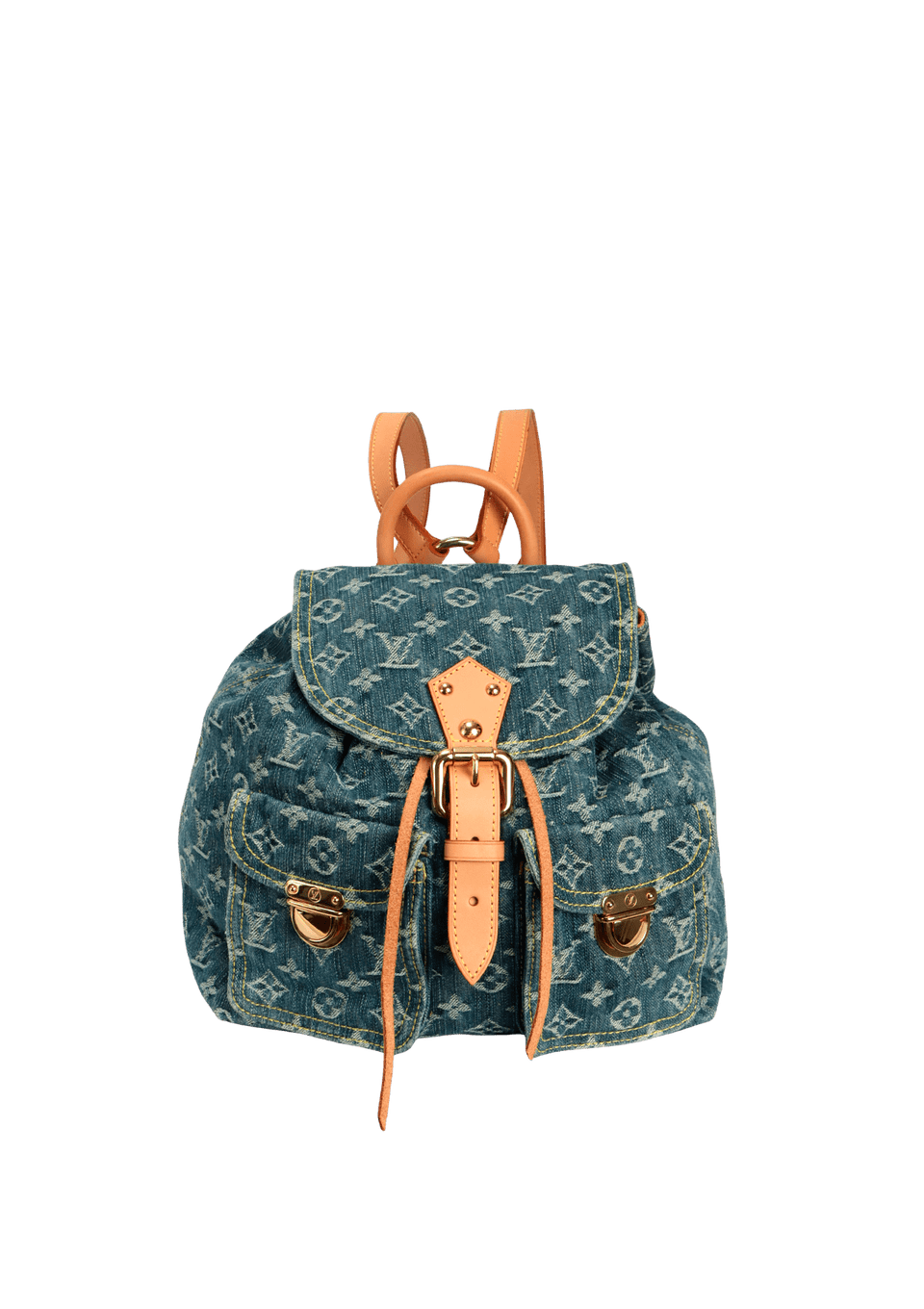 MONOGRAM DENIM SAC A DOS GM