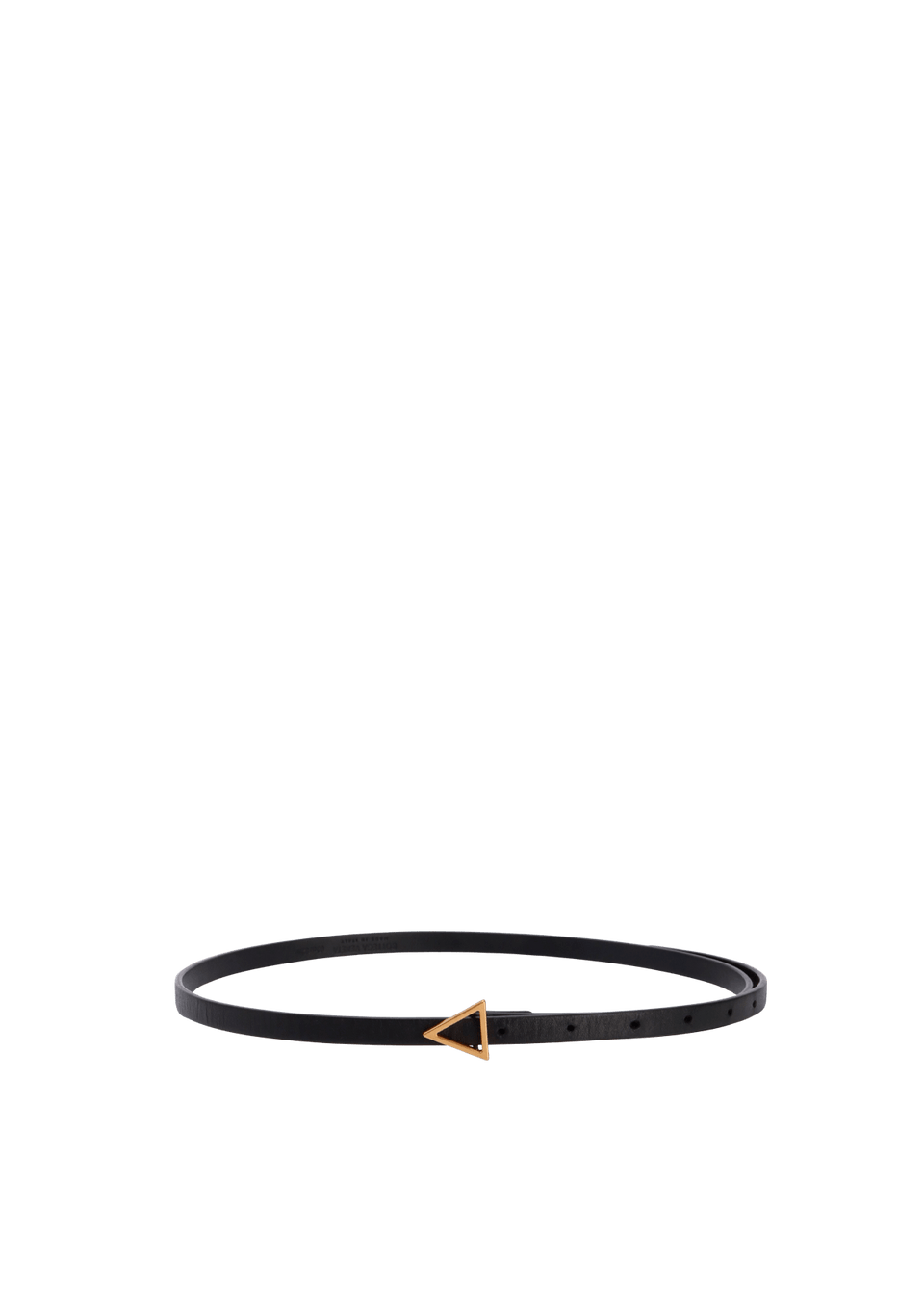 TRIANGLE SKINNY LEATHER BELT 80