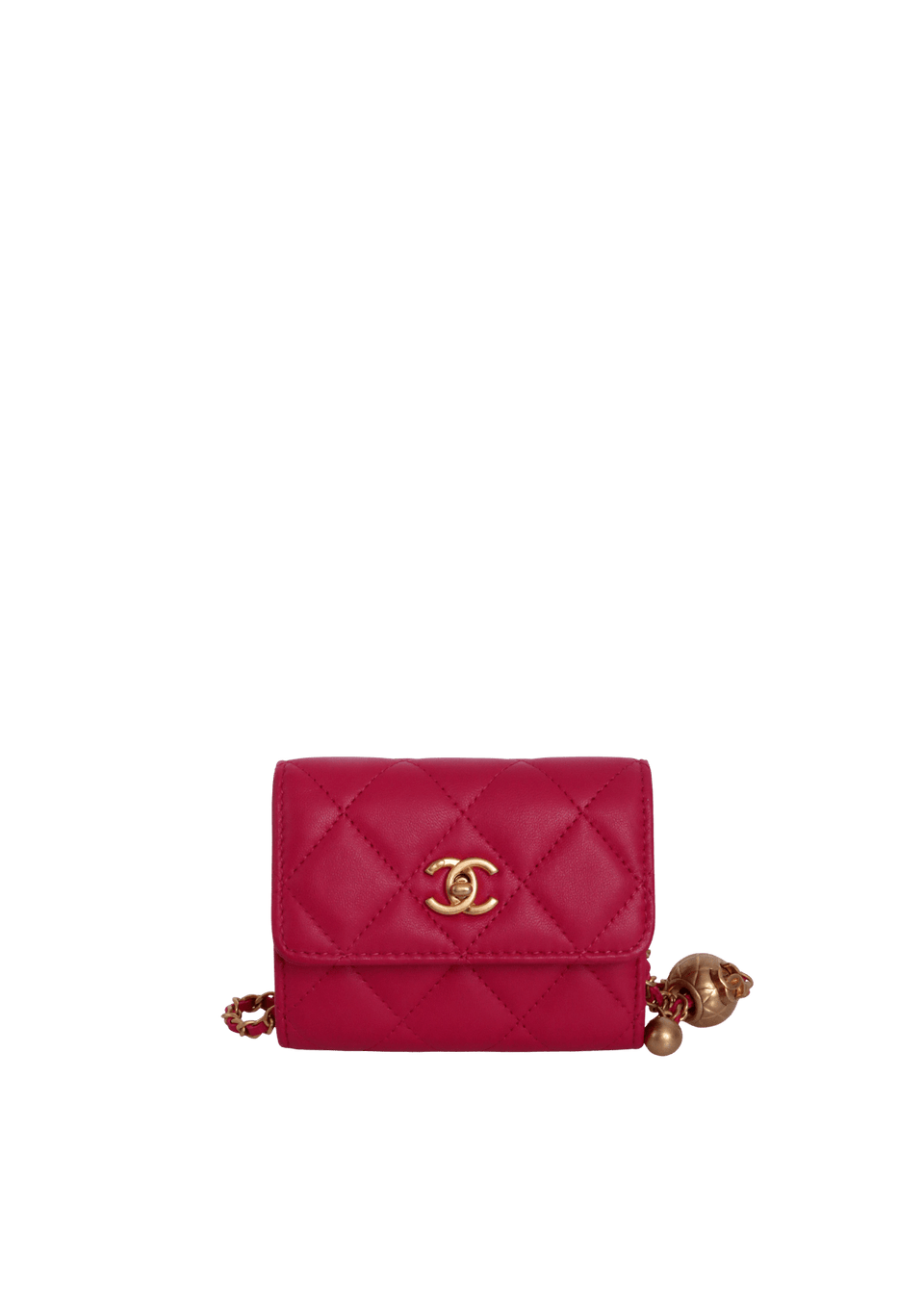 MINI PEARL CRUSH WALLET ON CHAIN