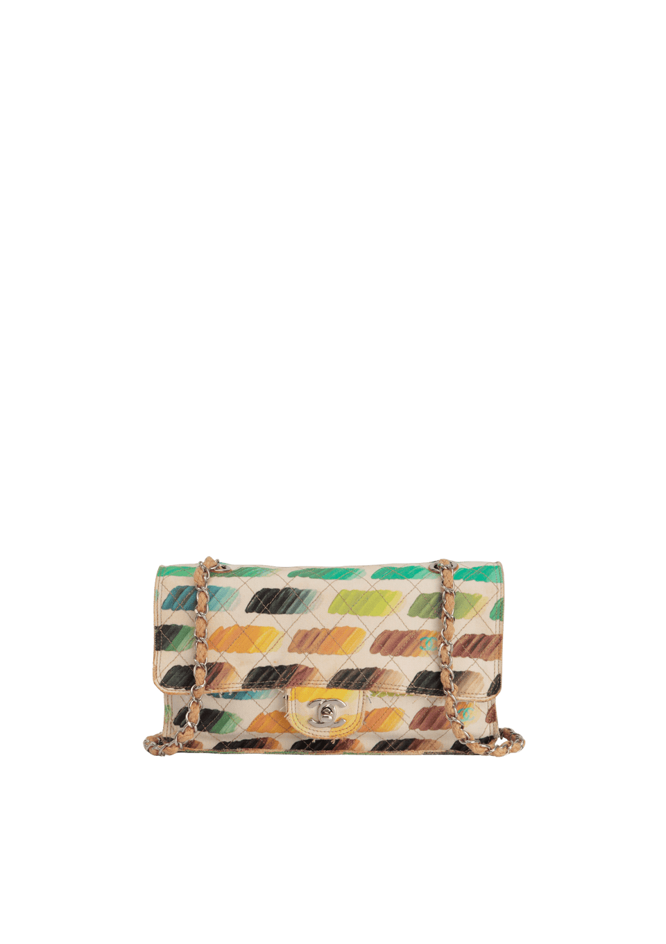 MEDIUM WATERCOLOR COLORAMA FLAP BAG