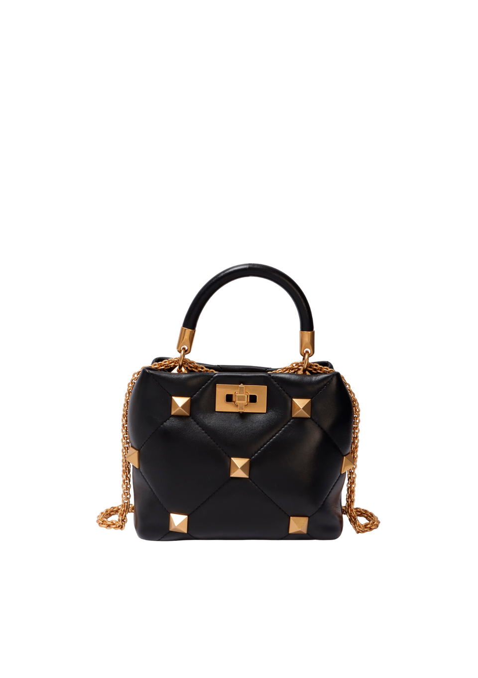 ROMAN STUD TOP HANDLE BAG
