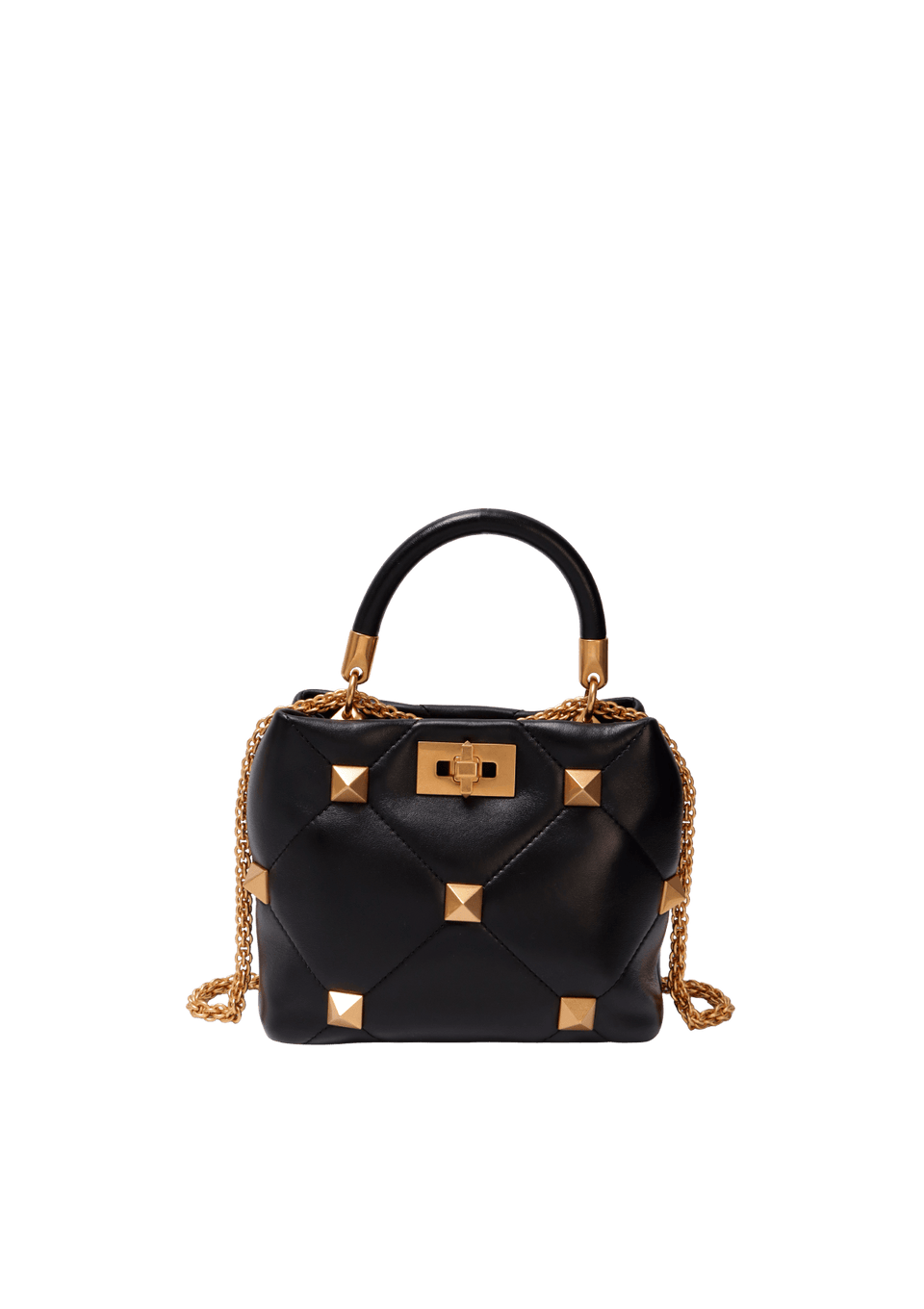 ROMAN STUD TOP HANDLE BAG